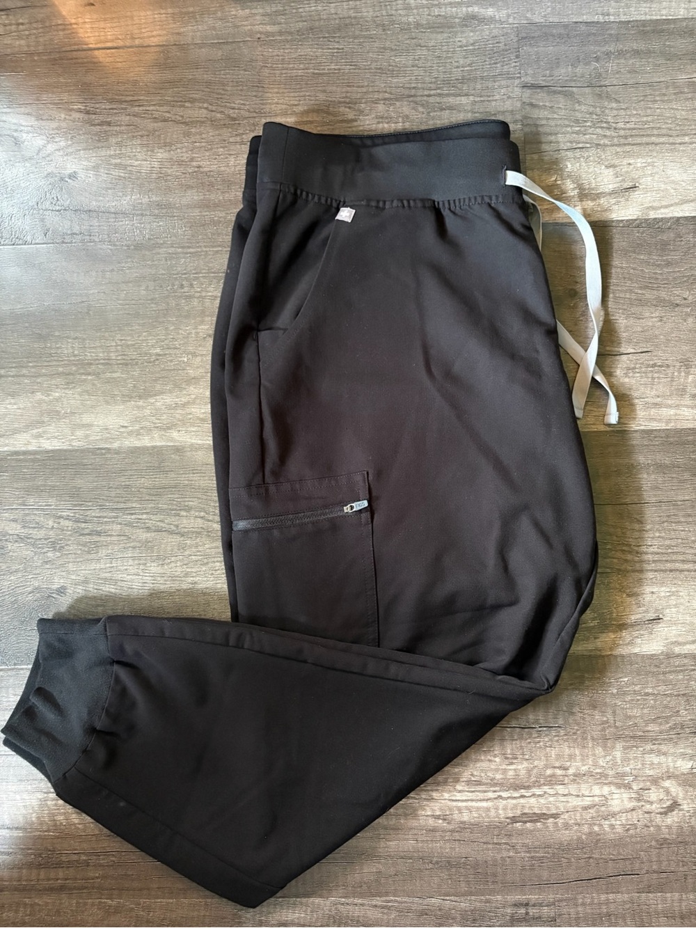 FIGS Technical Collection Zamora Jogger Scrub Pants Black Women's XL Petite - Picture 2 of 9